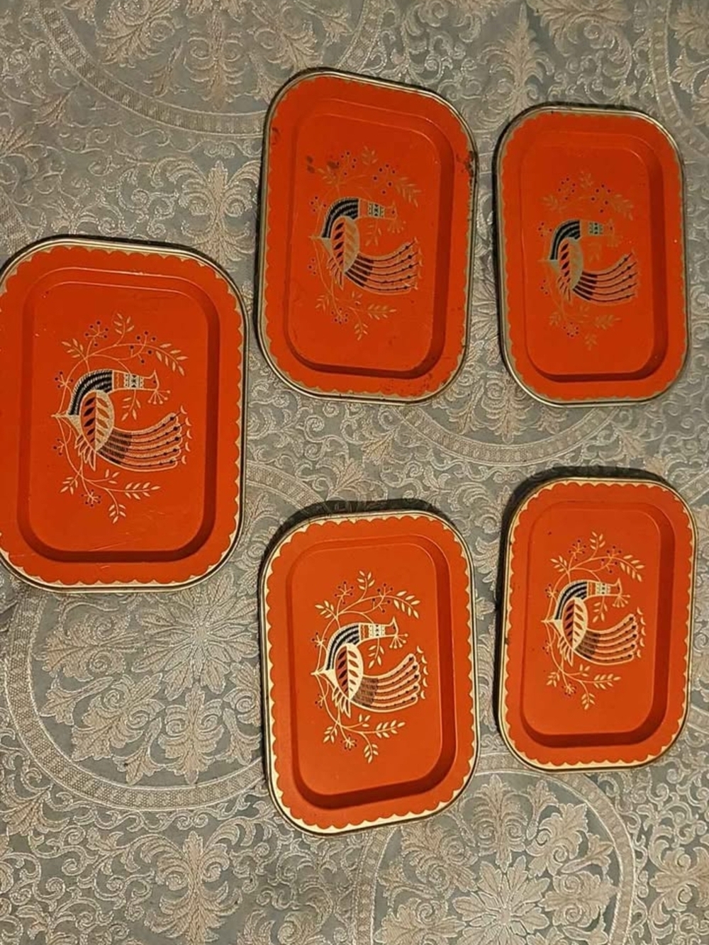 Metal Storage Tin - Gold Rectangular Lid - Picture 3 of 3